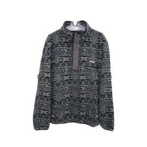 Vintage 90s Columbia Aztec Fleece Snap Pullover Mens XXL Synchilla Jacket